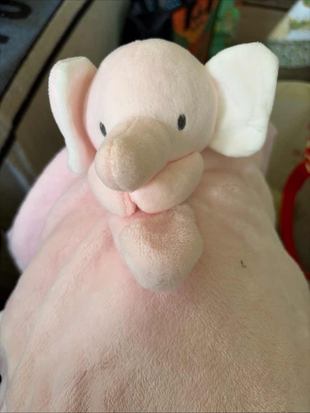 Plush Pink Elephant Small Pet Snuggle Toy